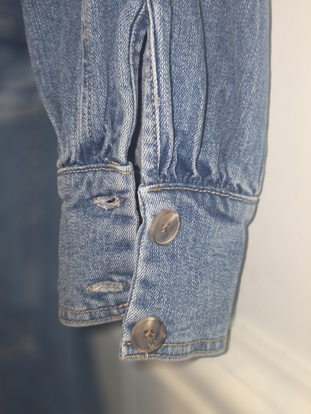 Eloquii Blue Denim Button-Front Dress - Picture 4 of 5